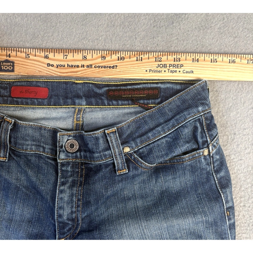 AG Adriano Goldschmied Jeans Women 29 The Shorty Cuffed Capri Capsule USA Made - Picture 9 of 12